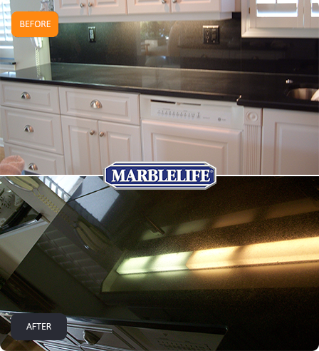 Countertop Polishing Service Before and After